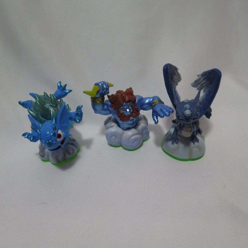 Set of Three Activision Skylanders Green Swirl